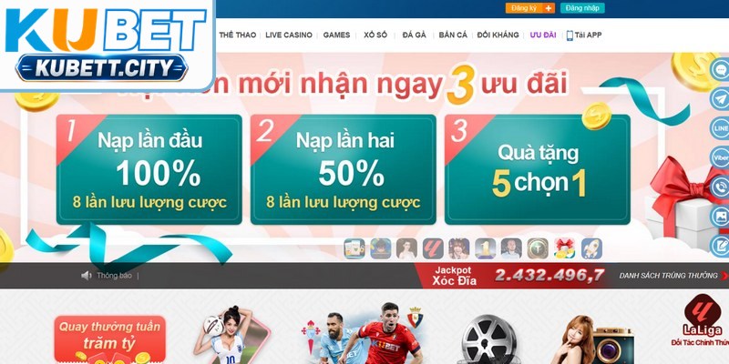 Khuyến mãi KUBET mang đến cơ hội nhận thưởng cực khủng cho người chơi