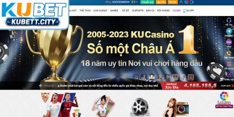 KUBET là thương hiệu cá cược trực tuyến nổi tiếng rộng rãi tại Việt Nam