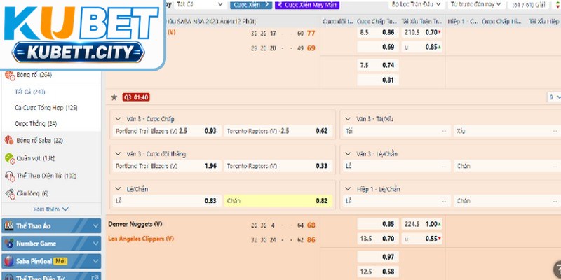 Những ưu điểm nổi bật của sảnh Saba Sport KUBET