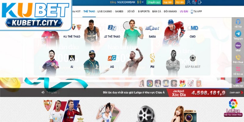 Thể thao KUBET có sự đầu tư bài bản ghi dấu ấn mạnh mẽ với nhiều game thủ